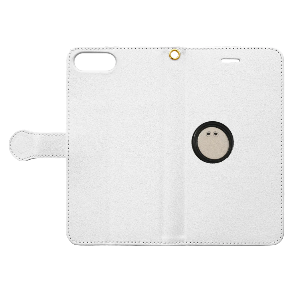 fuusen meitooの コースター Book-Style Smartphone Case:Opened (outside)