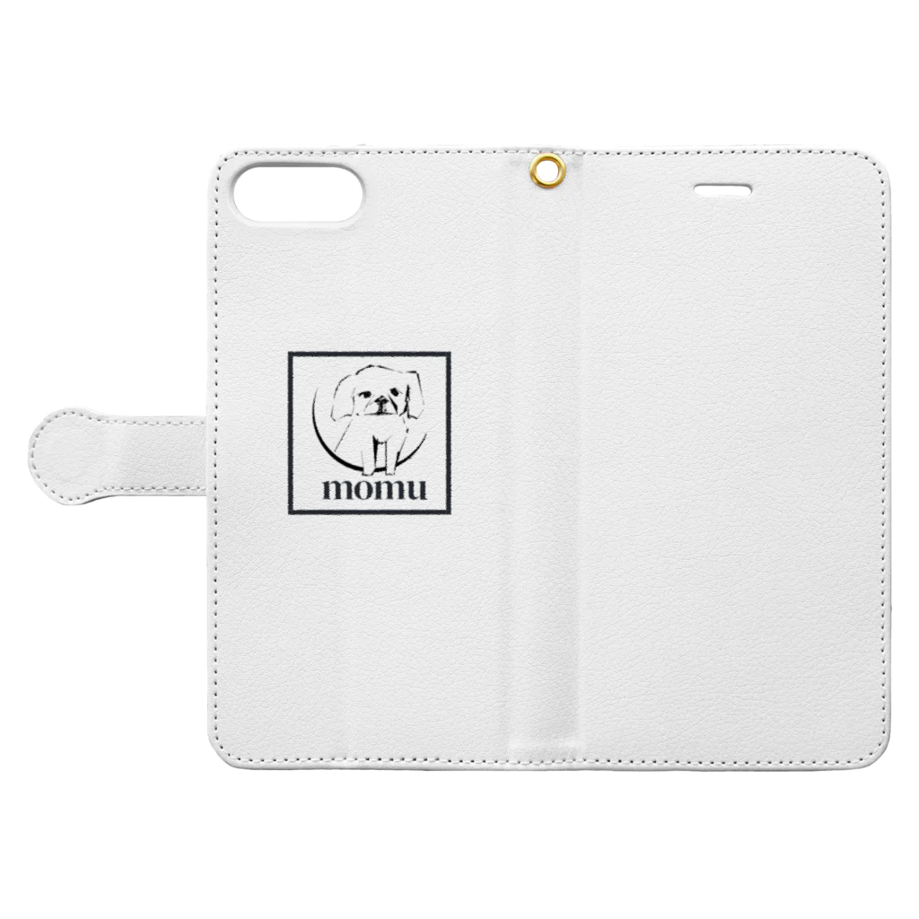 MOMU storeのMOMU LOGO series Book-Style Smartphone Case:Opened (outside)