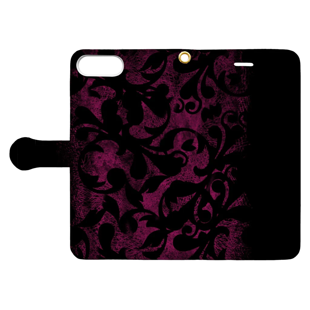 setsuの003 Book-Style Smartphone Case:Opened (outside)