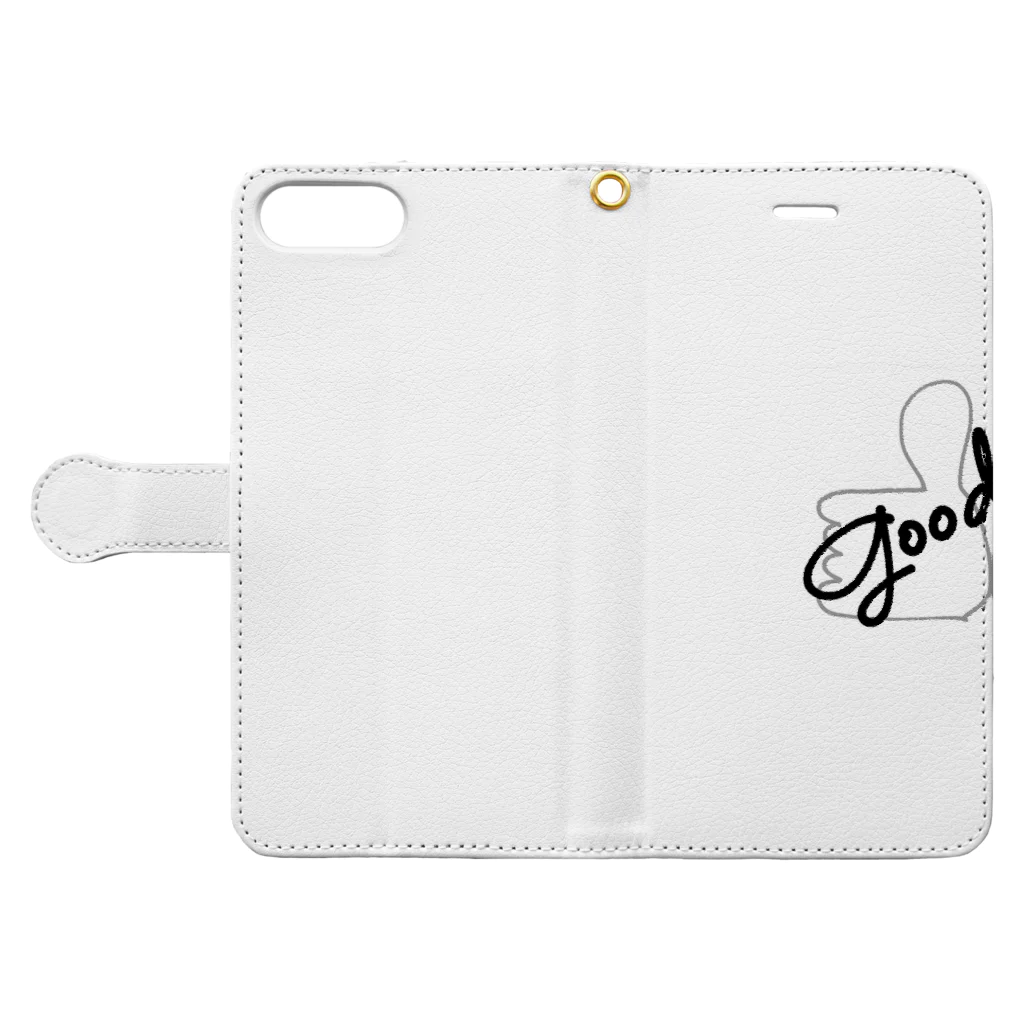 ねぼすけのgood Book-Style Smartphone Case:Opened (outside)