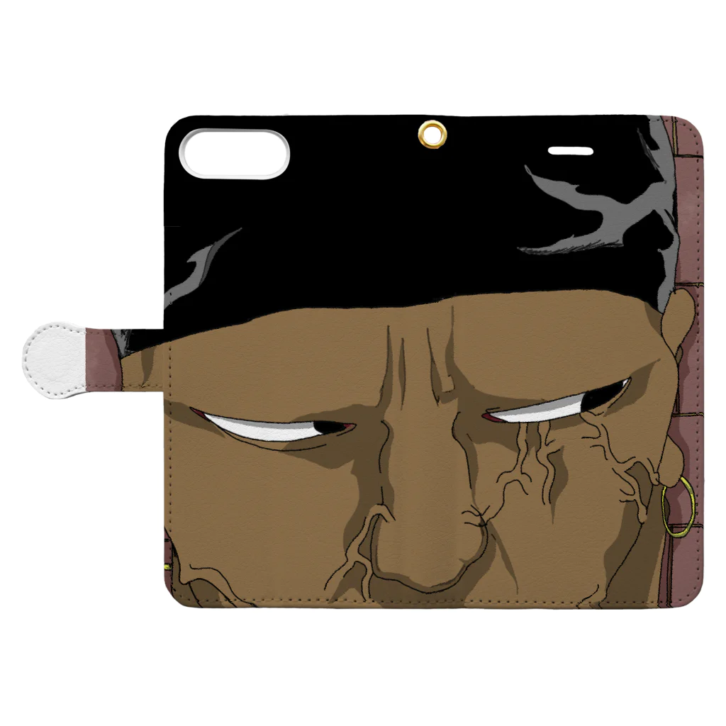 株式会社スガノワークスのBlack Man Book-Style Smartphone Case:Opened (outside)