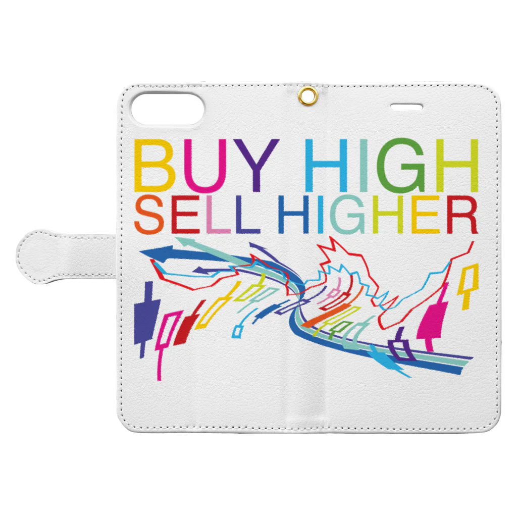 AURA_HYSTERICAのBuy high, sell higher Book-Style Smartphone Case:Opened (outside)