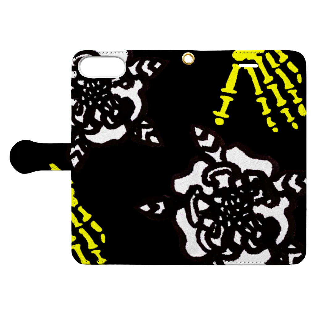 meg＊artの13.DEATH  Book-Style Smartphone Case:Opened (outside)