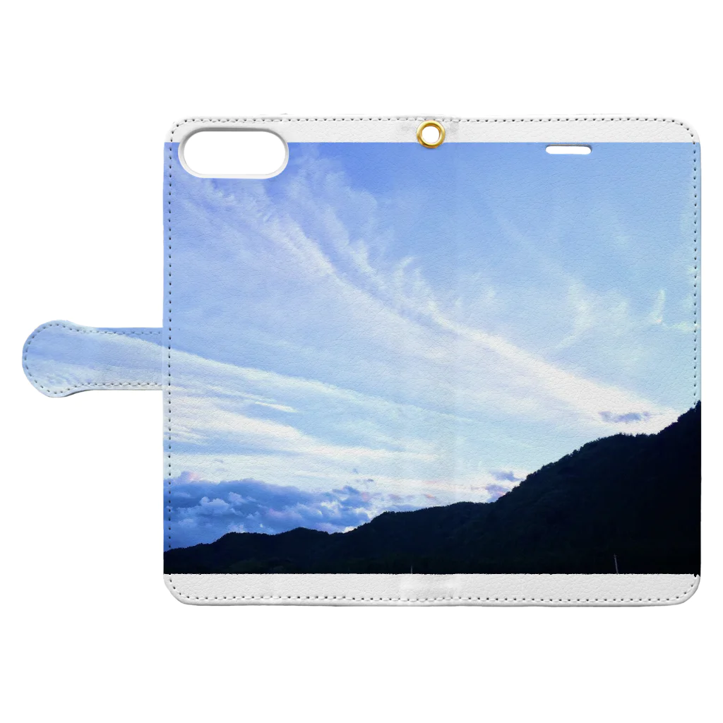 asirの流れるような空 Book-Style Smartphone Case:Opened (outside)