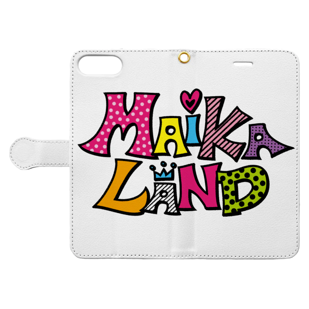 みんなのグッズ屋 tepey -テッペイ-のMAIKALAND 001 Book-Style Smartphone Case:Opened (outside)