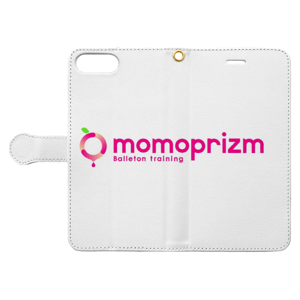 momopurizmのモモプリズム 手帳型スマホケースを開いた場合(外側)