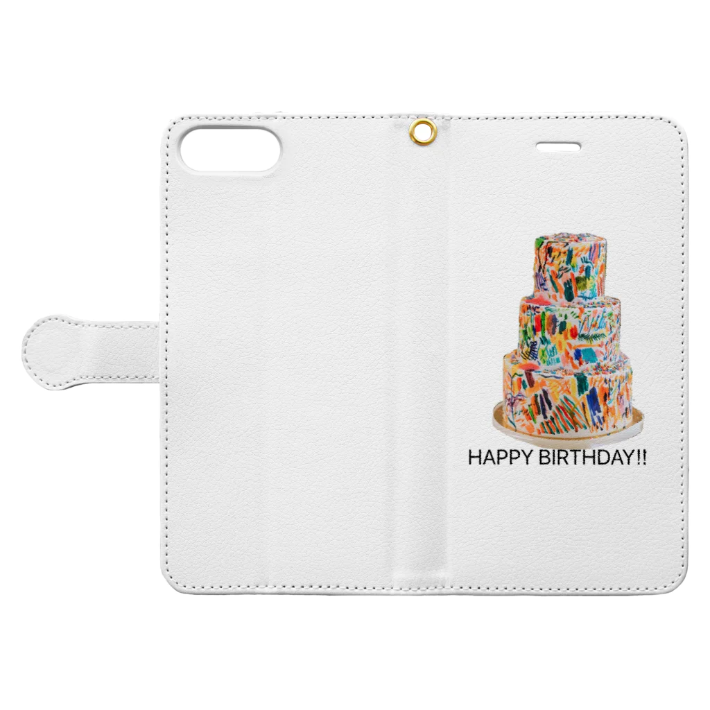 koromo#誕生日のHBDシリーズ Book-Style Smartphone Case:Opened (outside)