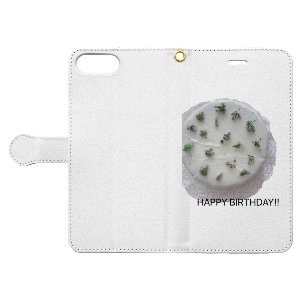 koromo#誕生日のHBDシリーズ2 Book-Style Smartphone Case:Opened (outside)