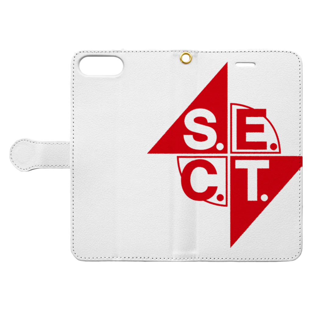 S.E.C.T.公式ショップのS.E.C.T. Book-Style Smartphone Case:Opened (outside)