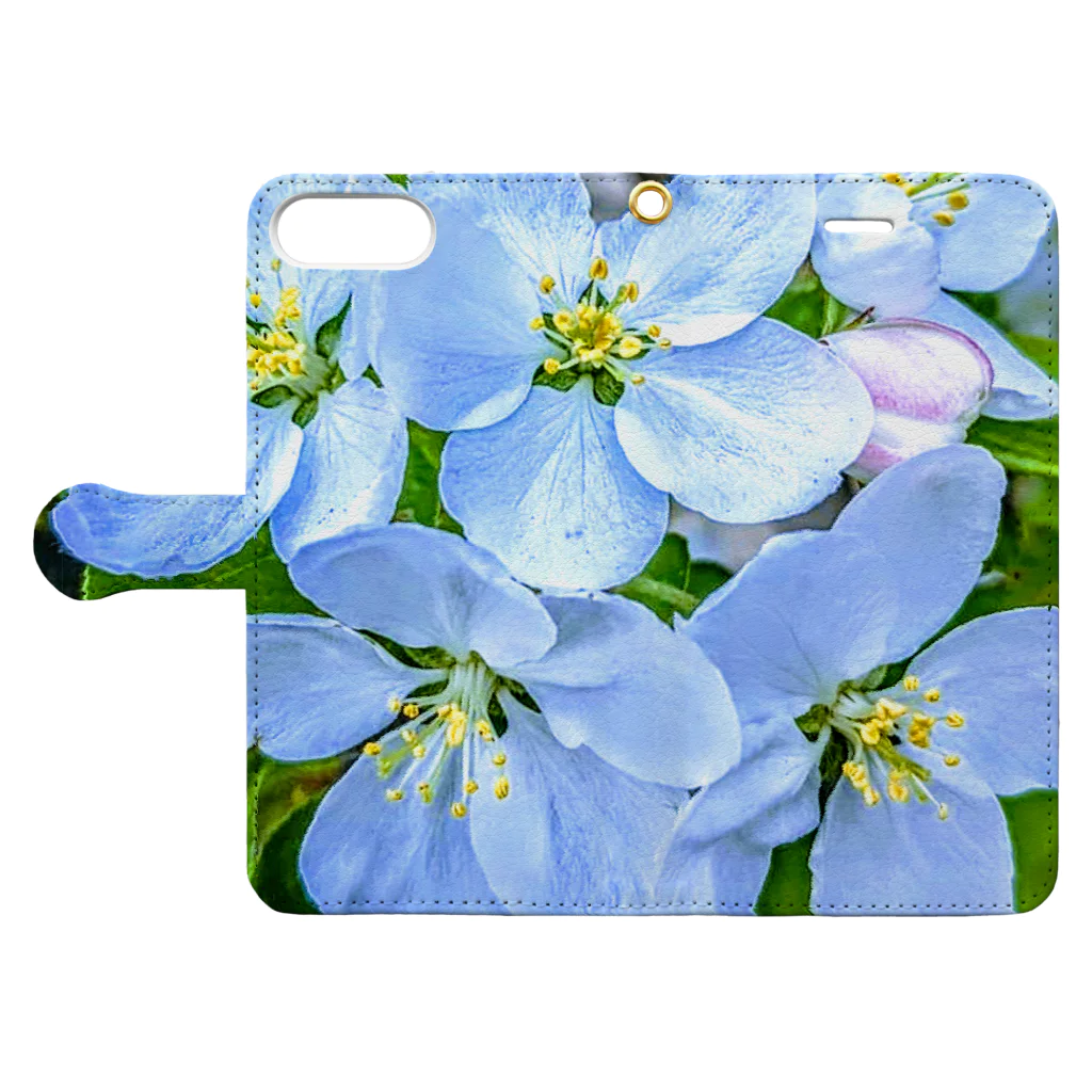 aoの空の花 Book-Style Smartphone Case:Opened (outside)