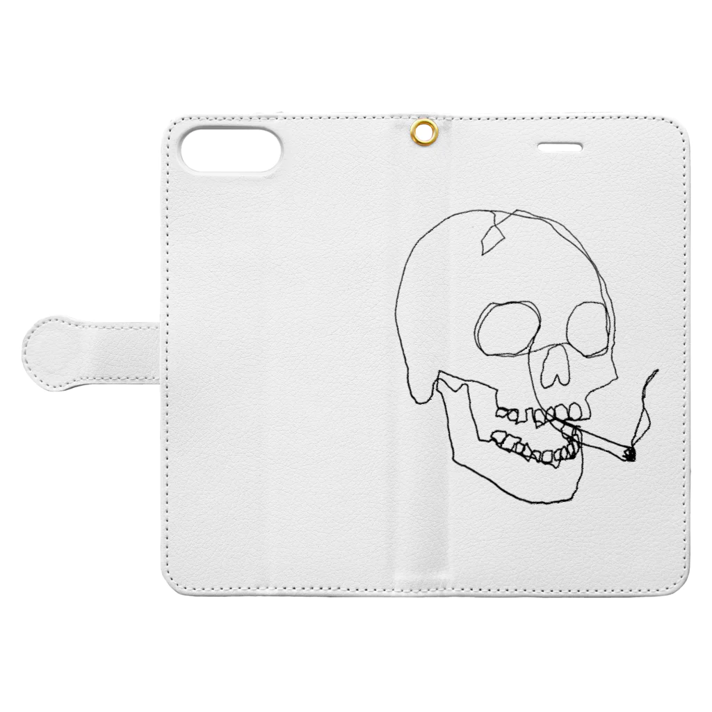 まるさんのsmoker Book-Style Smartphone Case:Opened (outside)