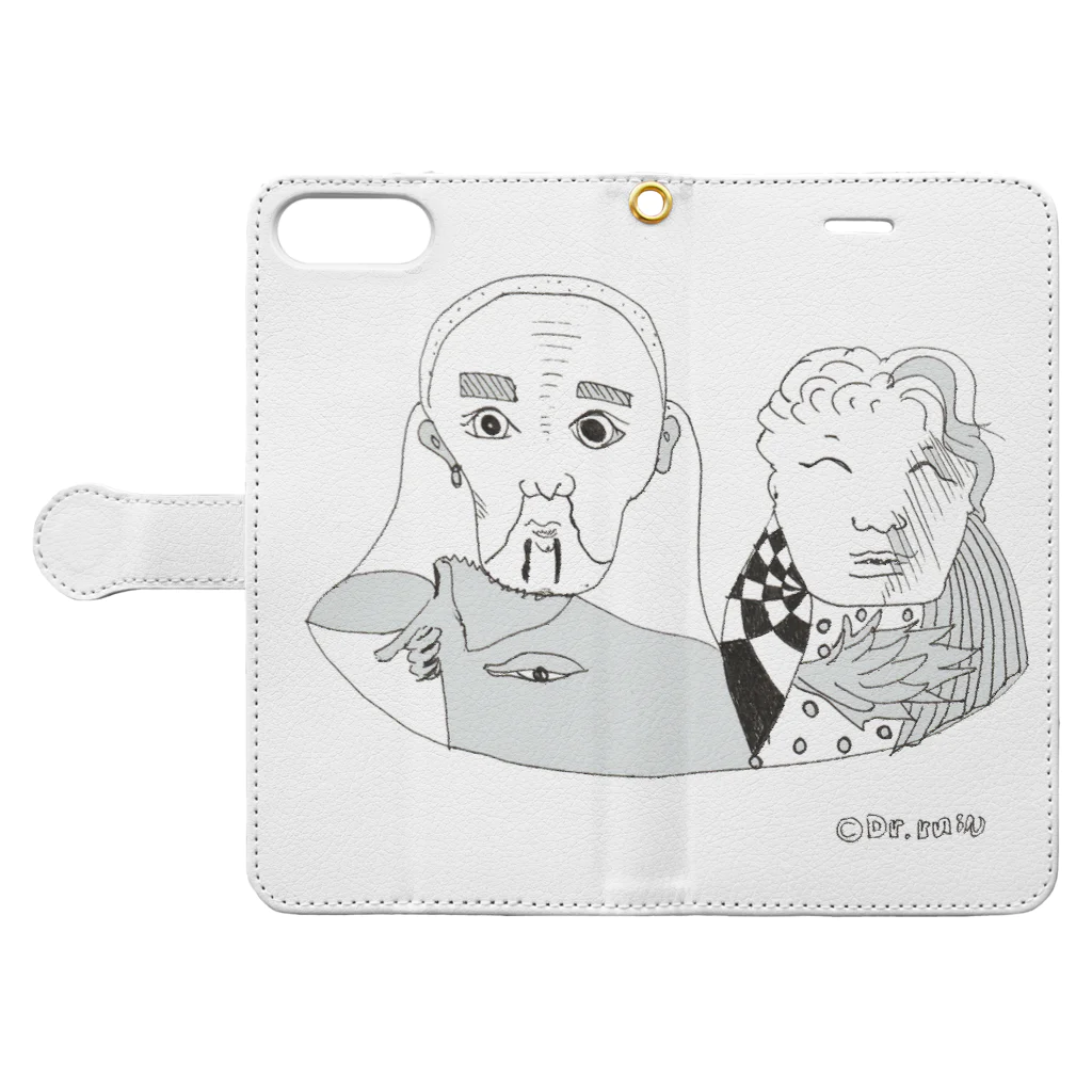 Dr.RuinのDorichi Book-Style Smartphone Case:Opened (outside)