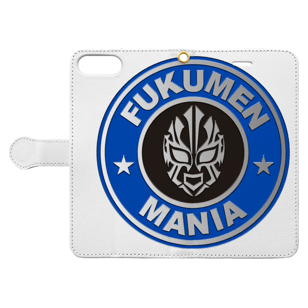 覆面MANIA＆CMLLの覆面MANIA グラデーションロゴ Book-Style Smartphone Case:Opened (outside)