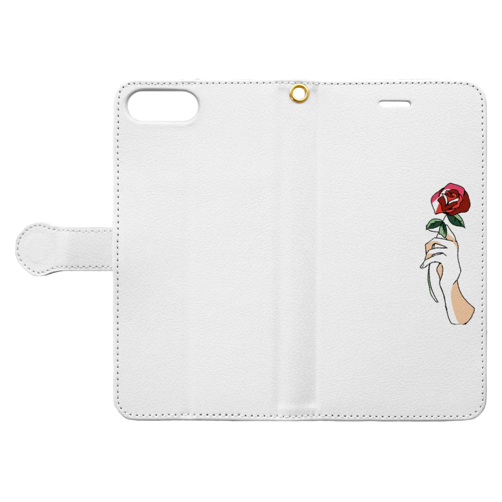 3RoseのRose Book-Style Smartphone Case:Opened (outside)