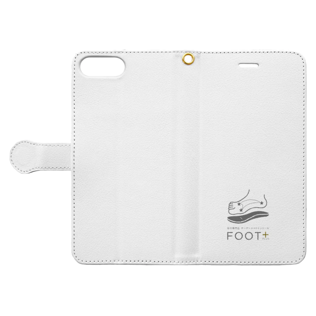 FOOT PLUS　公式GOODSのFOOT PLUS GOODS 手帳型スマホケースを開いた場合(外側)