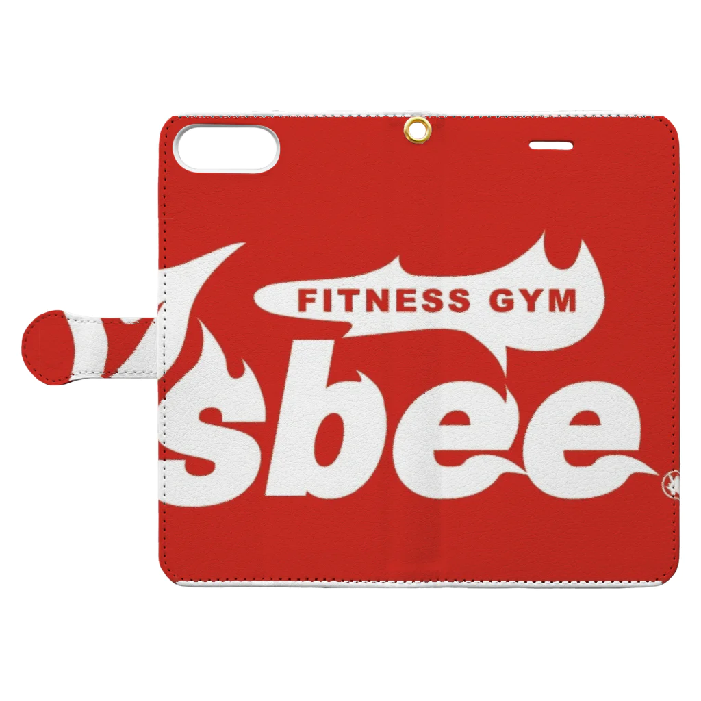 Ysbee FITNESS GYMのYsbee  FITNESS GYM 手帳型スマホケースを開いた場合(外側)