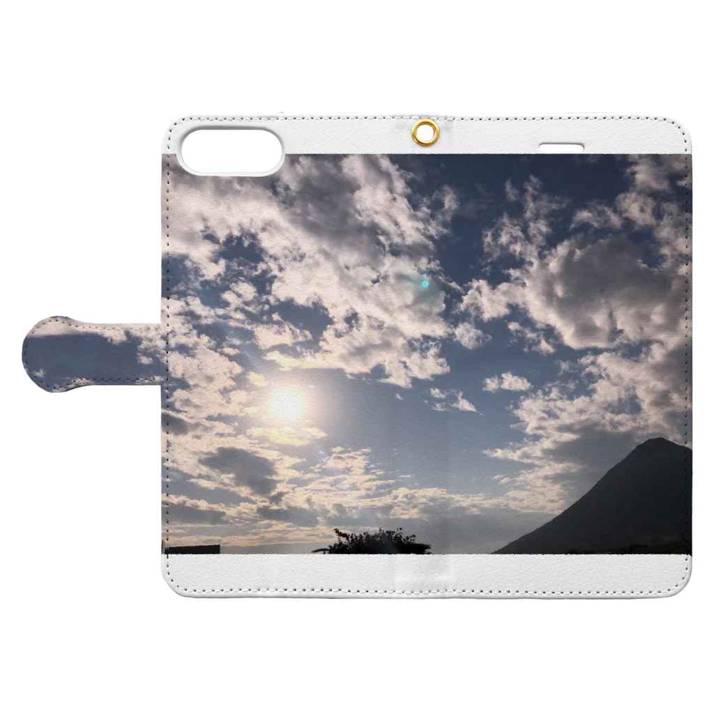 ChillLife 44の空と夕日 Book-Style Smartphone Case:Opened (outside)