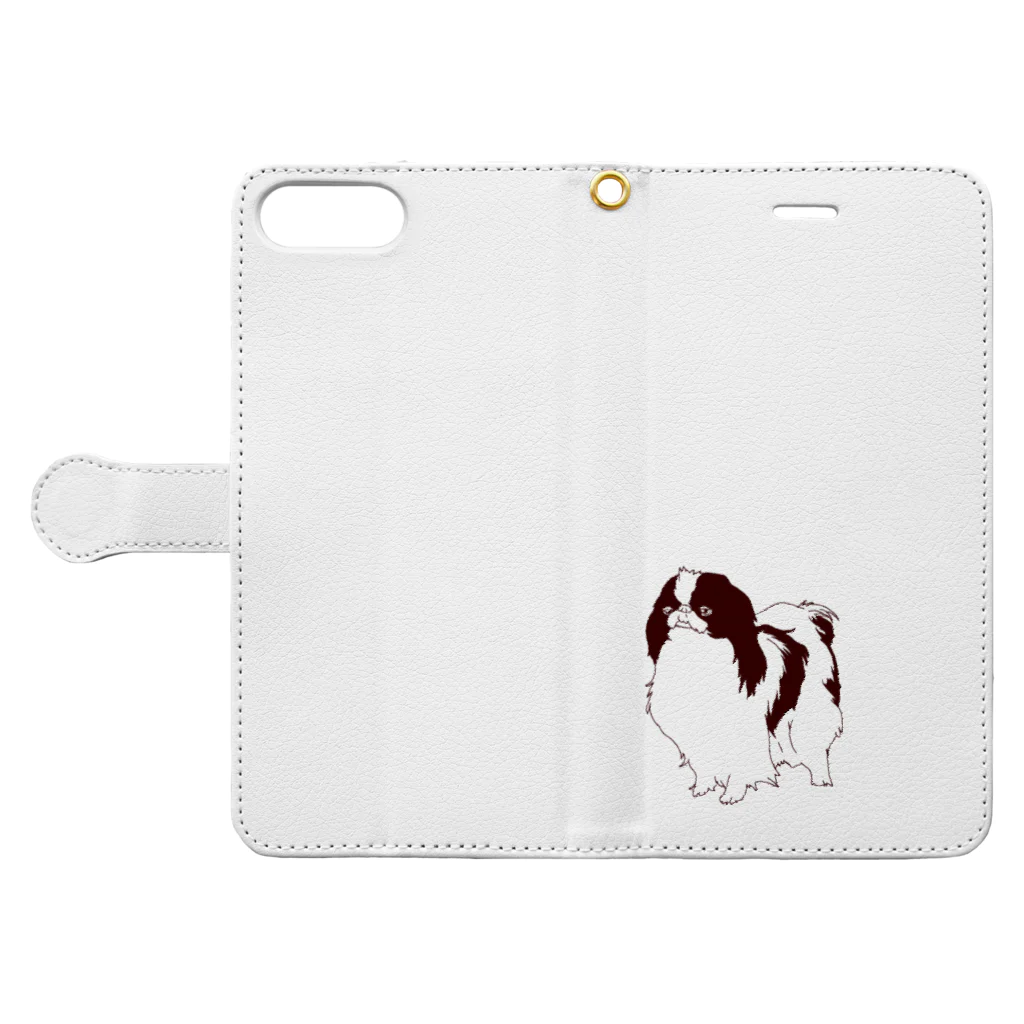 STiXの犬のちん Book-Style Smartphone Case:Opened (outside)