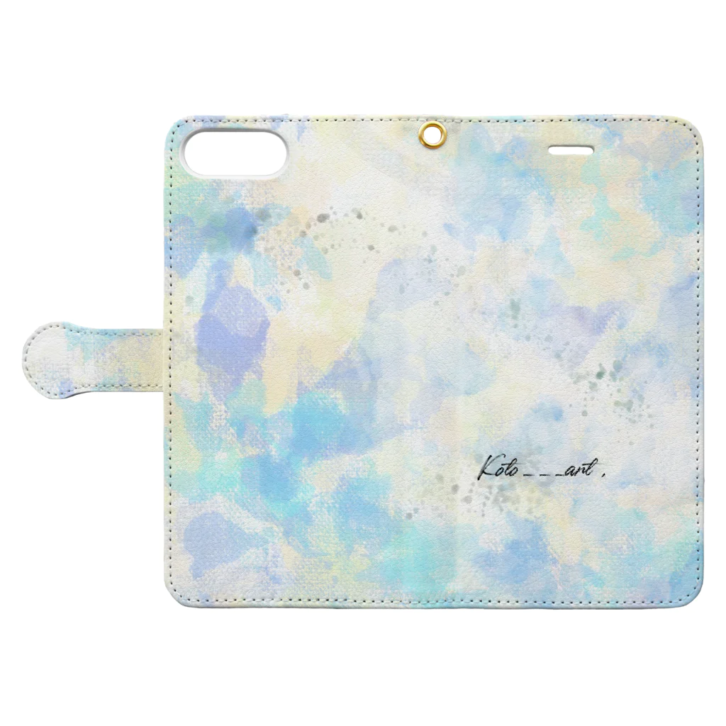 koto___artのmodern art Book-Style Smartphone Case:Opened (outside)