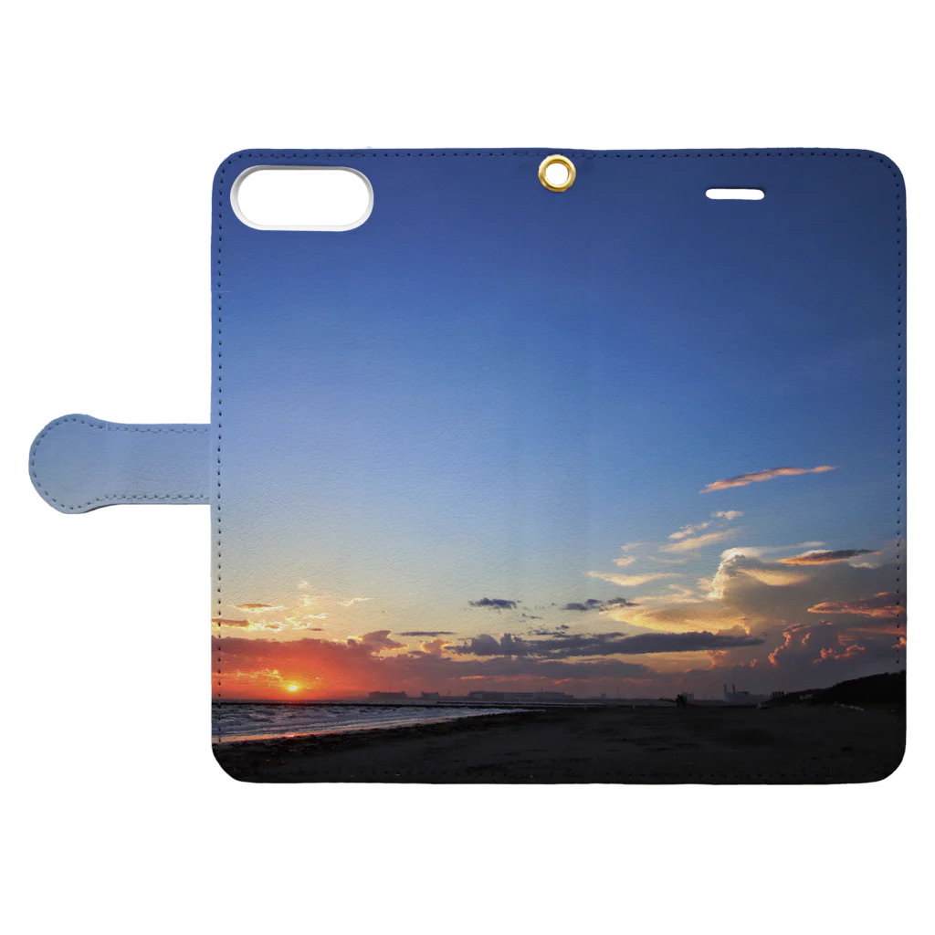 ozwaldのSunset clouds Book-Style Smartphone Case:Opened (outside)