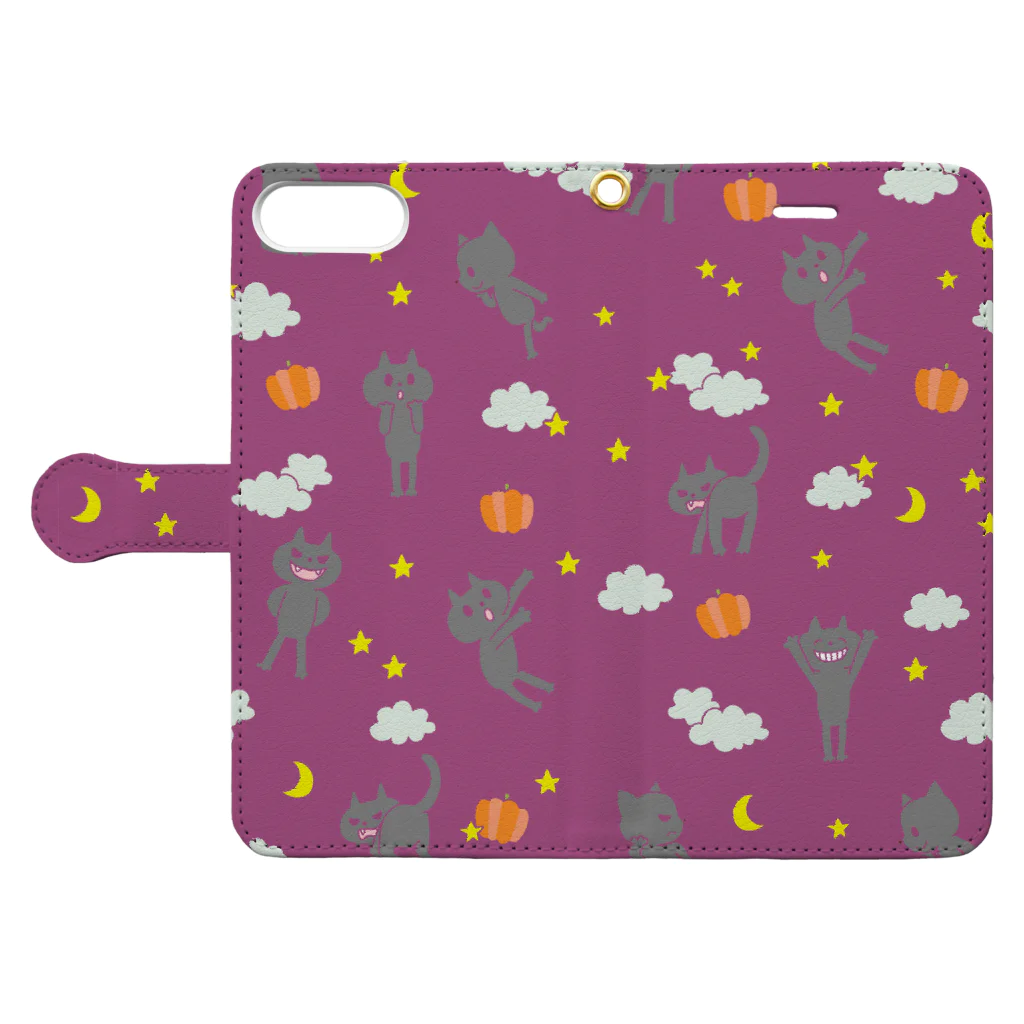 北山ハロウィンのハロウィントワイライトパーティー Book-Style Smartphone Case:Opened (outside)