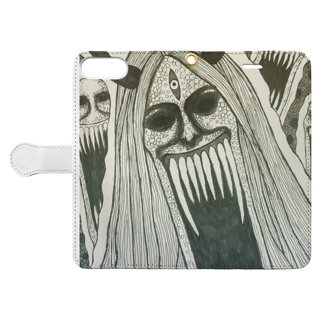 VOODOOのPhantom of hell     Book-Style Smartphone Case:Opened (outside)