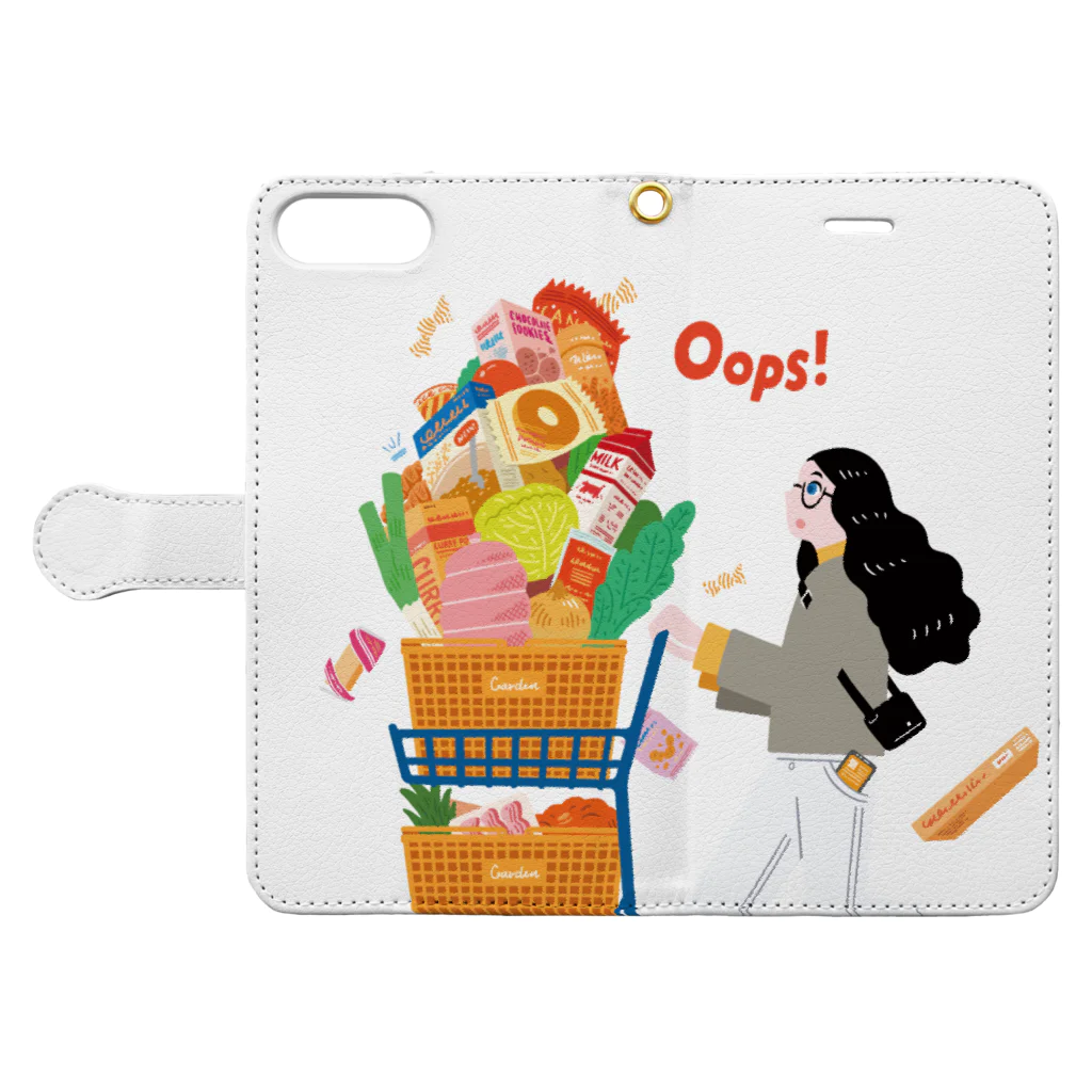 KOUHOKU_GARDENのAutumn Shopping(クリア) Book-Style Smartphone Case:Opened (outside)