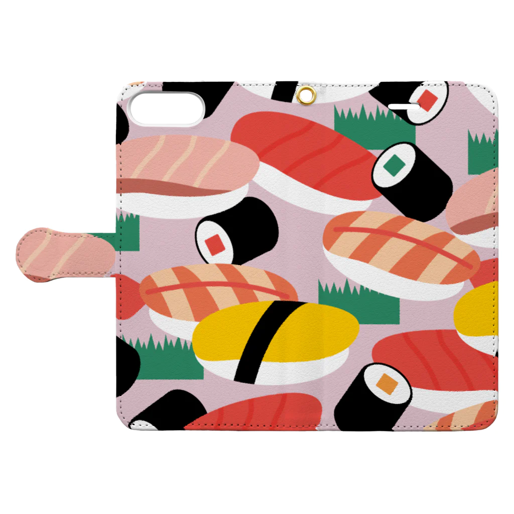 hr. grassのOSUSHI Book-Style Smartphone Case:Opened (outside)