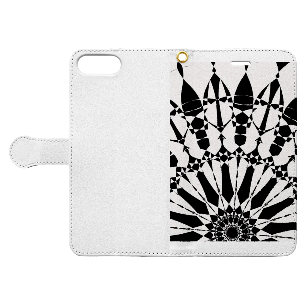 getoの光と影 Book-Style Smartphone Case:Opened (outside)