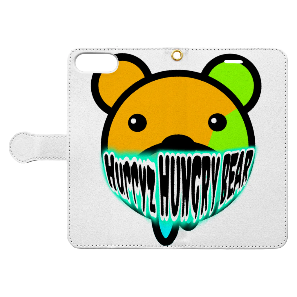 Hurryz HUNGRY BEARのHurryz HUNGRY BEAR マスク Book-Style Smartphone Case:Opened (outside)