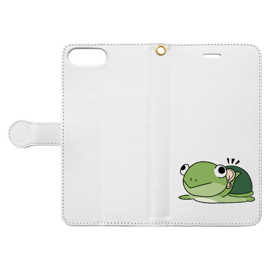 あおがねミラクルショッピングのカタパルトくん Book-Style Smartphone Case:Opened (outside)