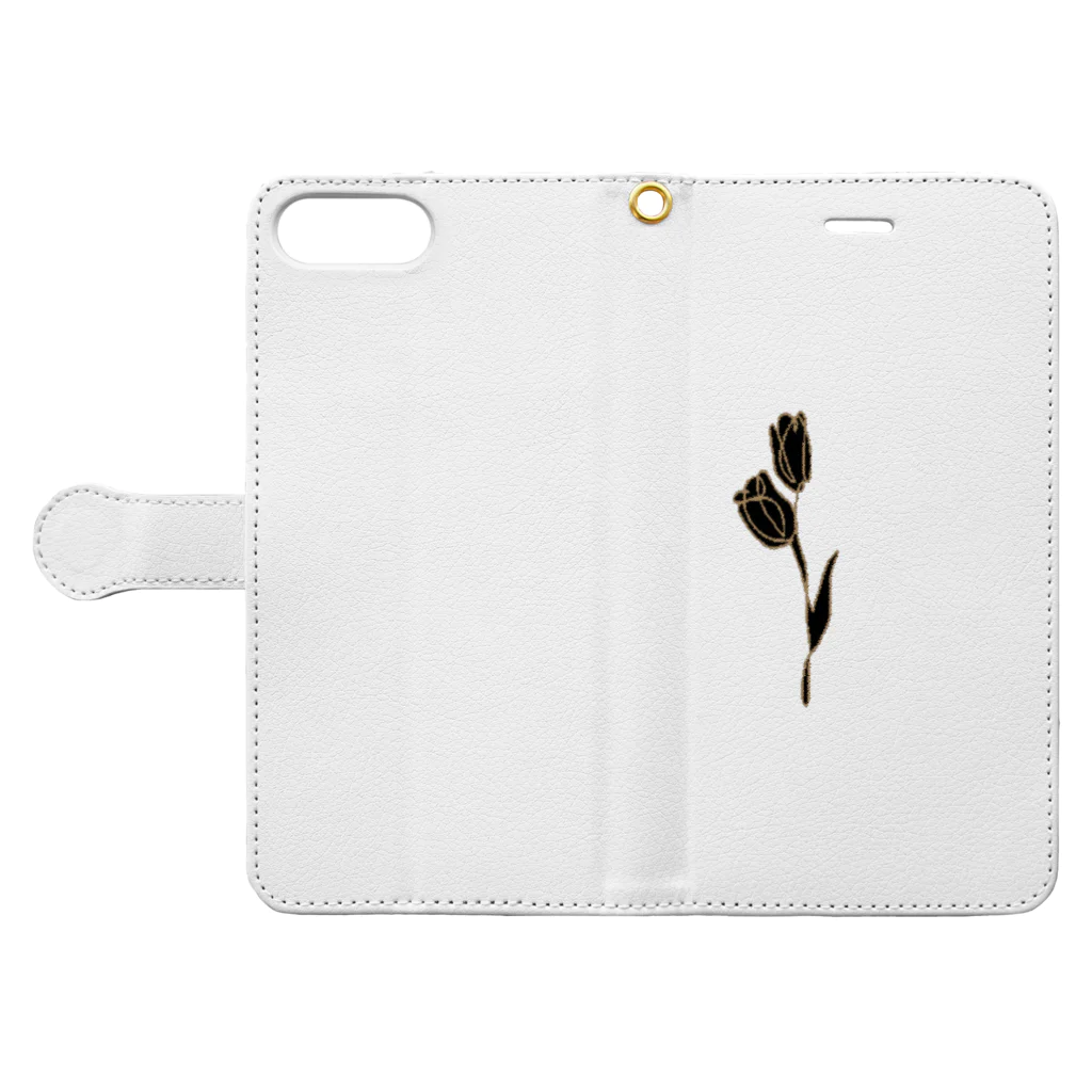 HanaのHana Book-Style Smartphone Case:Opened (outside)