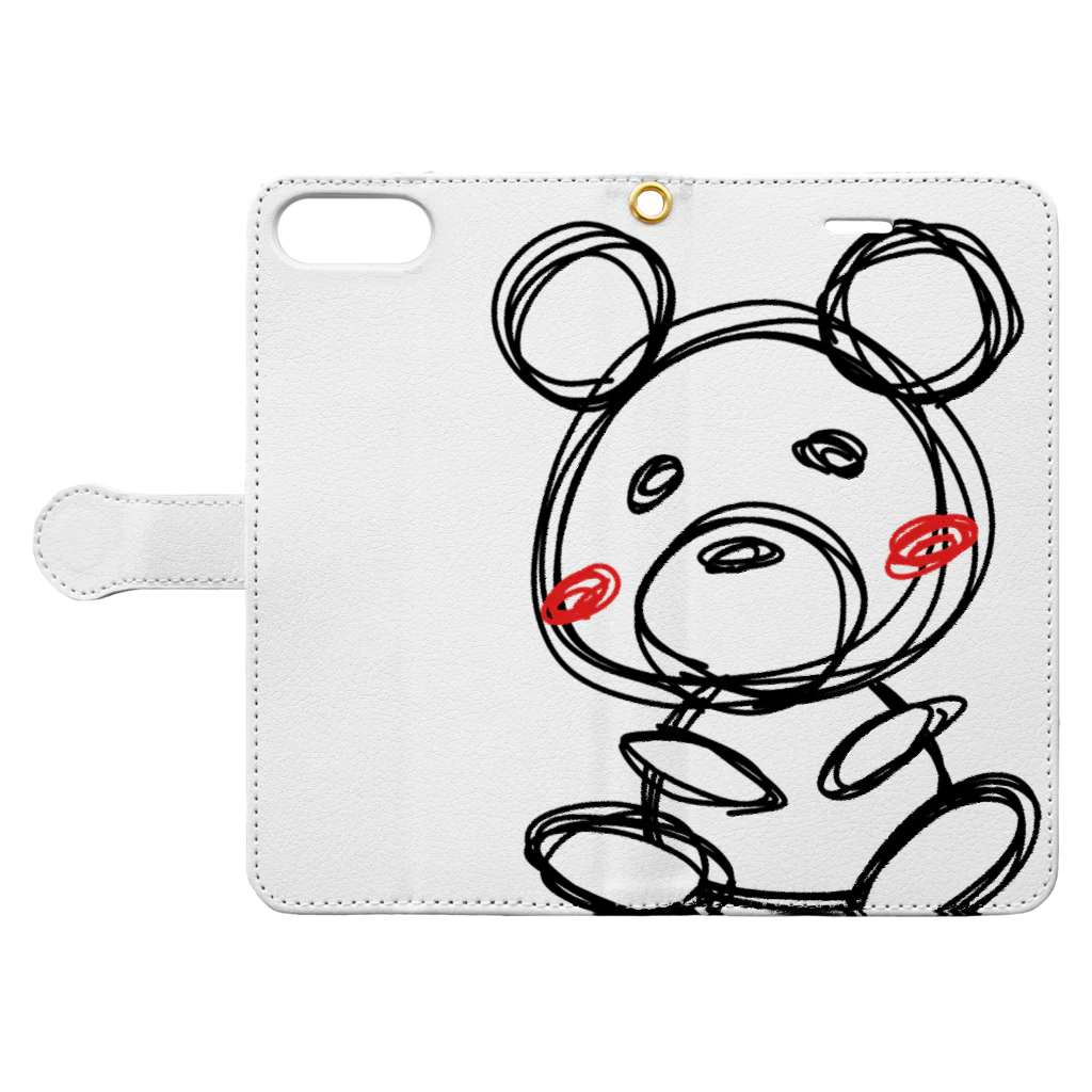 Chestnut90のBear Book-Style Smartphone Case:Opened (outside)