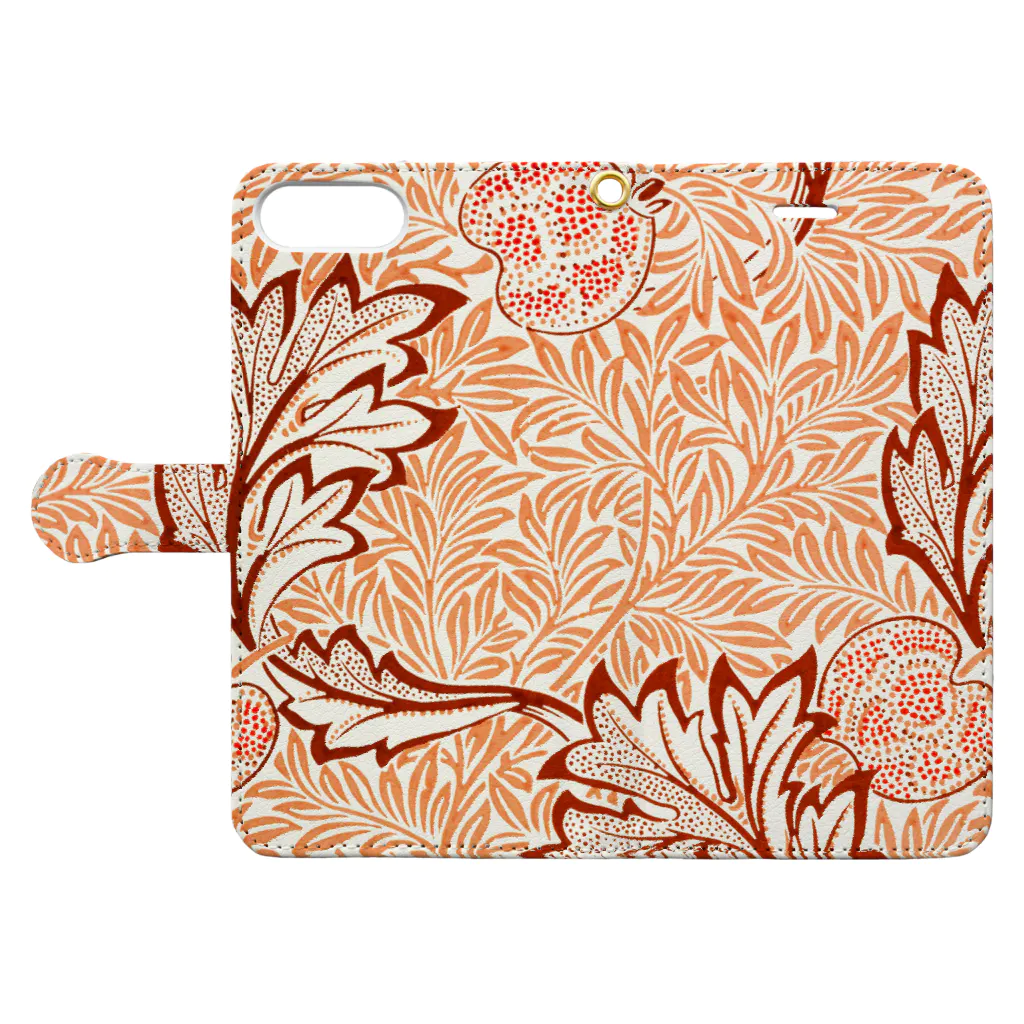 smartphone_PublicDoのApple pattern 1877 Book-Style Smartphone Case:Opened (outside)