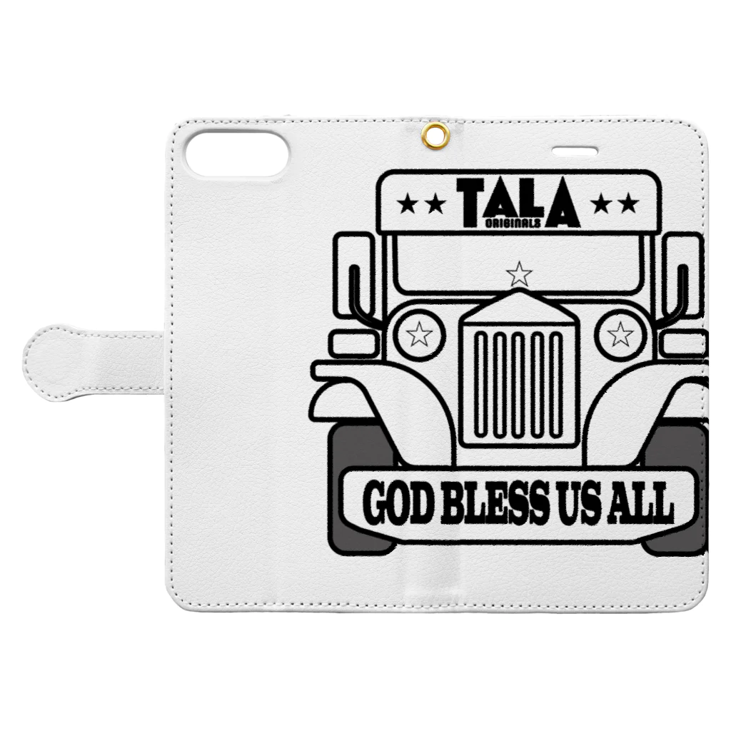 Tala Originalsのジープニー Book-Style Smartphone Case:Opened (outside)