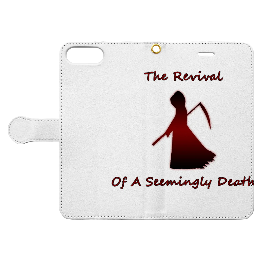 Revivalの死神の復興 RV001 Book-Style Smartphone Case:Opened (outside)