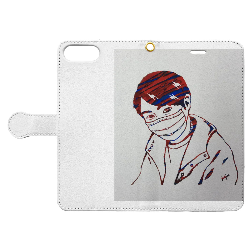 JUJUDEのMask man Book-Style Smartphone Case:Opened (outside)