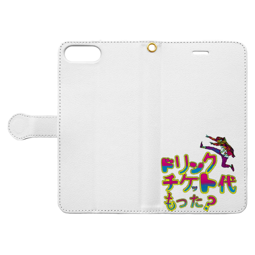 I'mバンギャルちゃんのドリンクチケット代持った？ Book-Style Smartphone Case:Opened (outside)