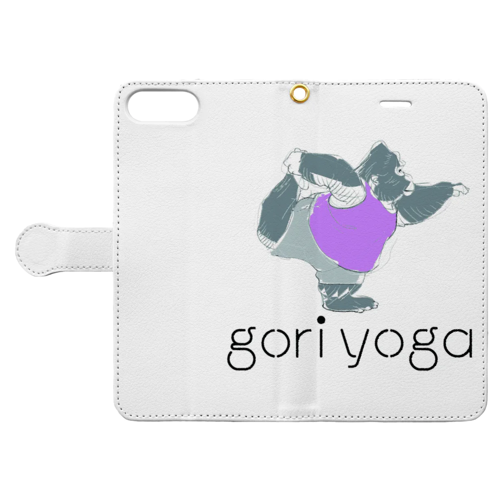 goriyogaのgoriyoga  Book-Style Smartphone Case:Opened (outside)