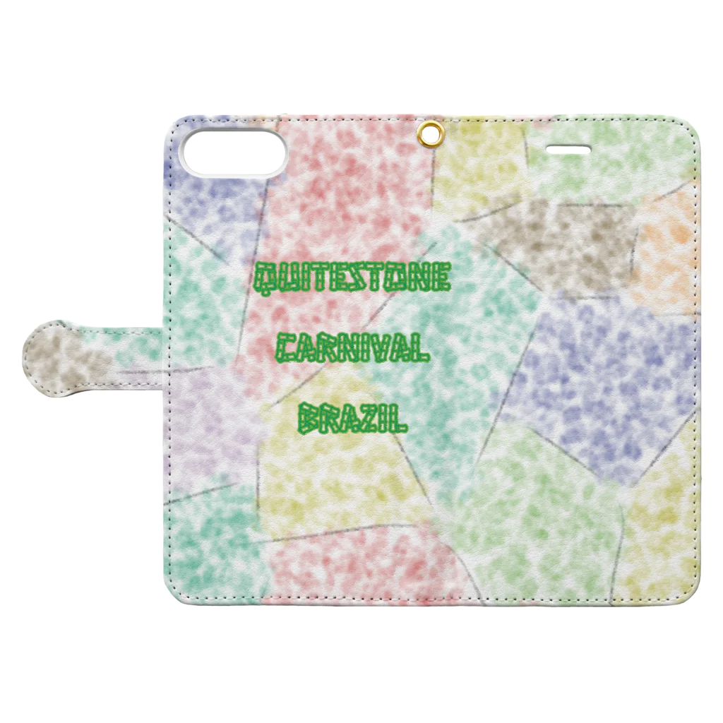 LeafCreateのQuiteStoneCarnivalBRAZIL Book-Style Smartphone Case:Opened (outside)