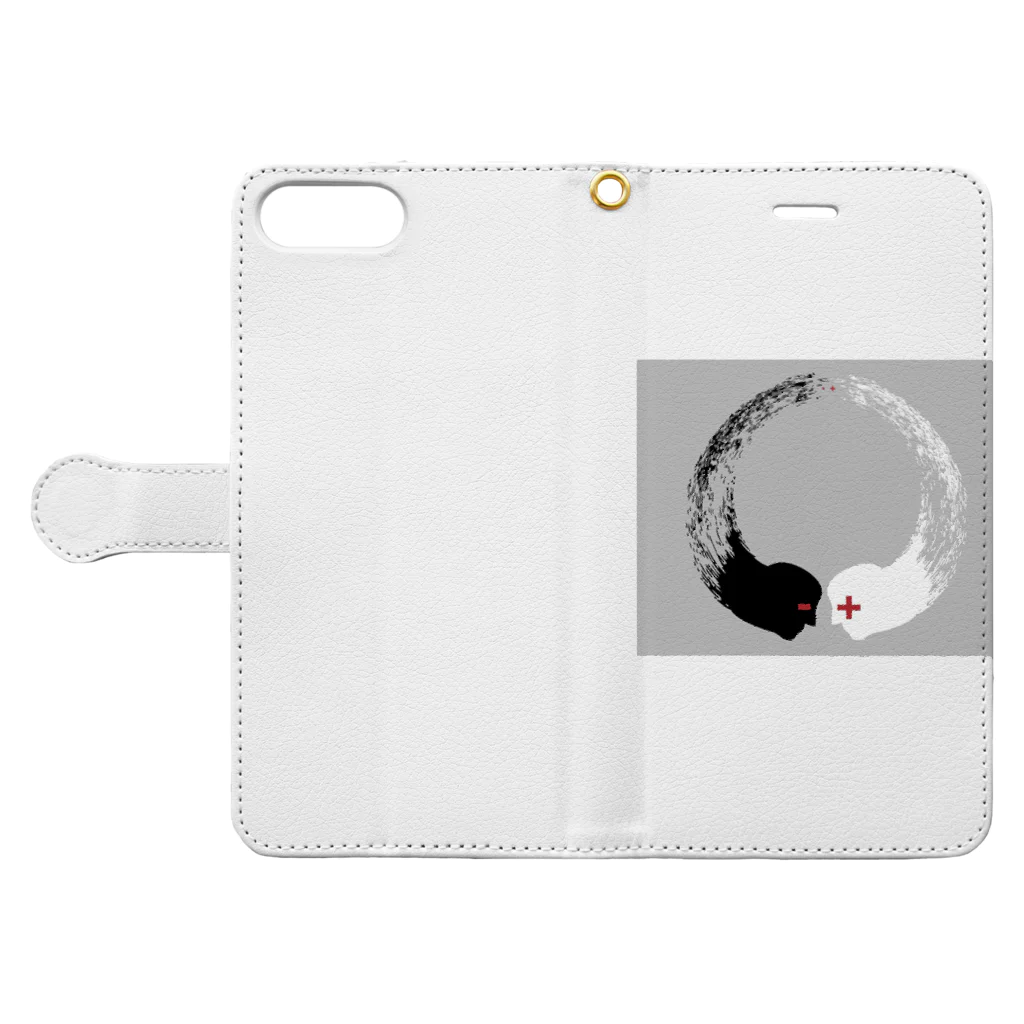 Trigger_05の対峙 Book-Style Smartphone Case:Opened (outside)