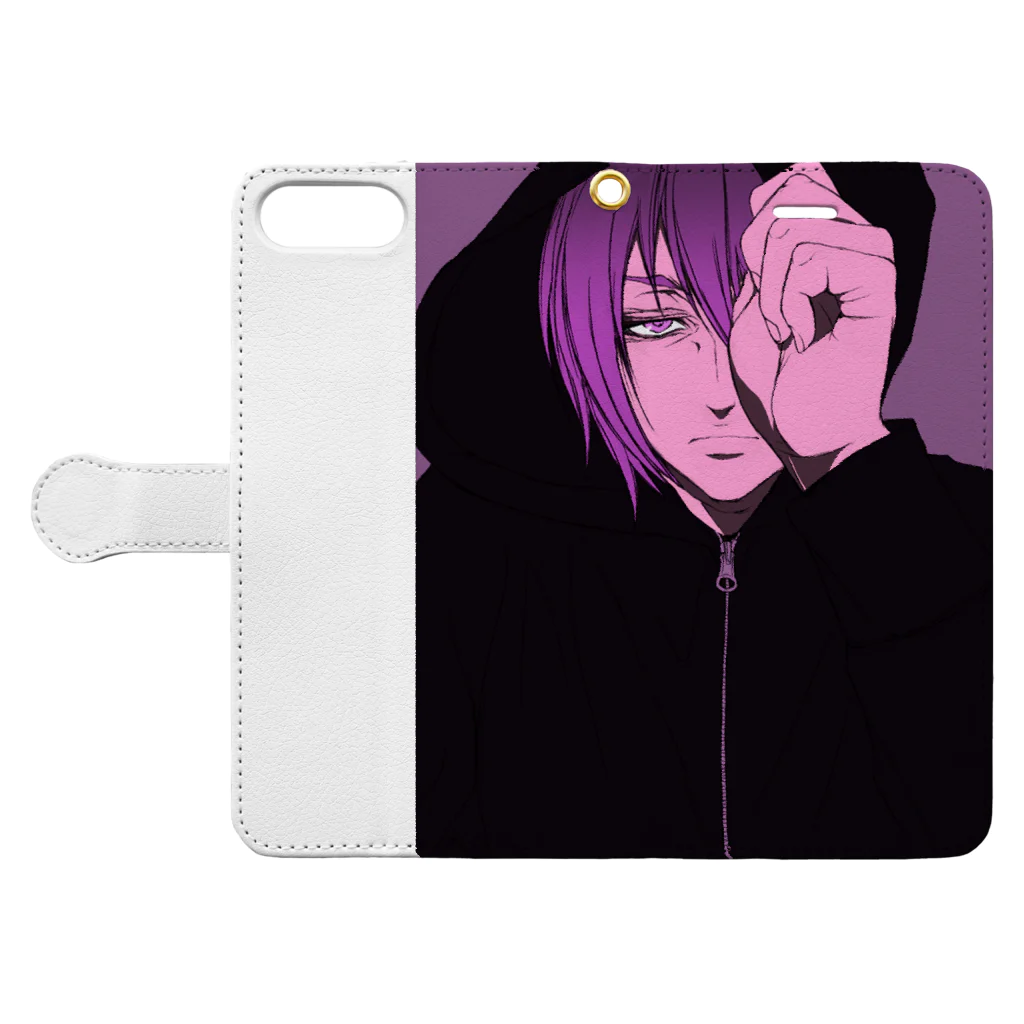 -リコリス・ラジアータ-のnumb Book-Style Smartphone Case:Opened (outside)