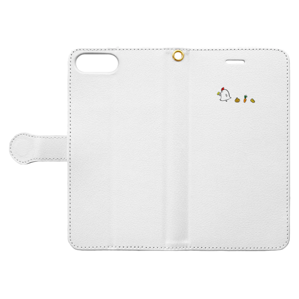 もやしのチキンカレー Book-Style Smartphone Case:Opened (outside)