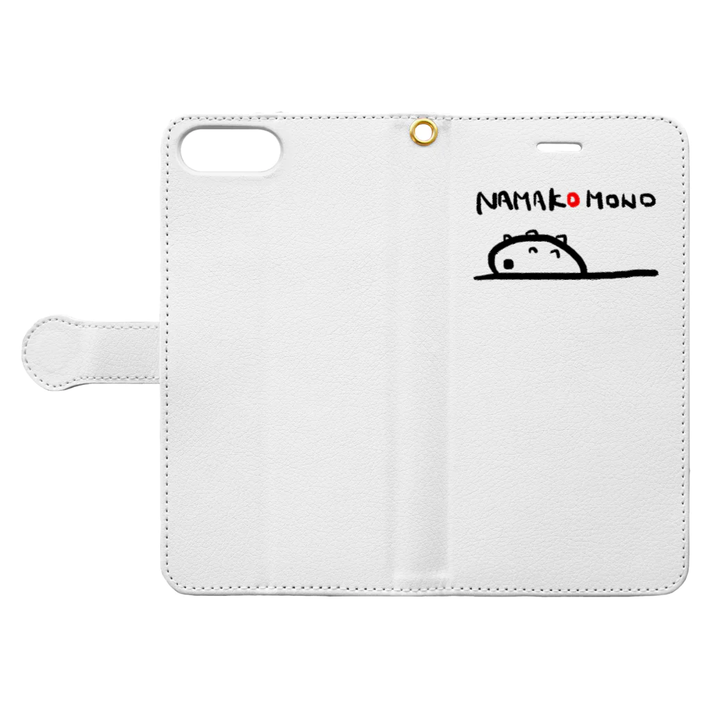 HAJIMEのNAMAKOMONO Book-Style Smartphone Case:Opened (outside)