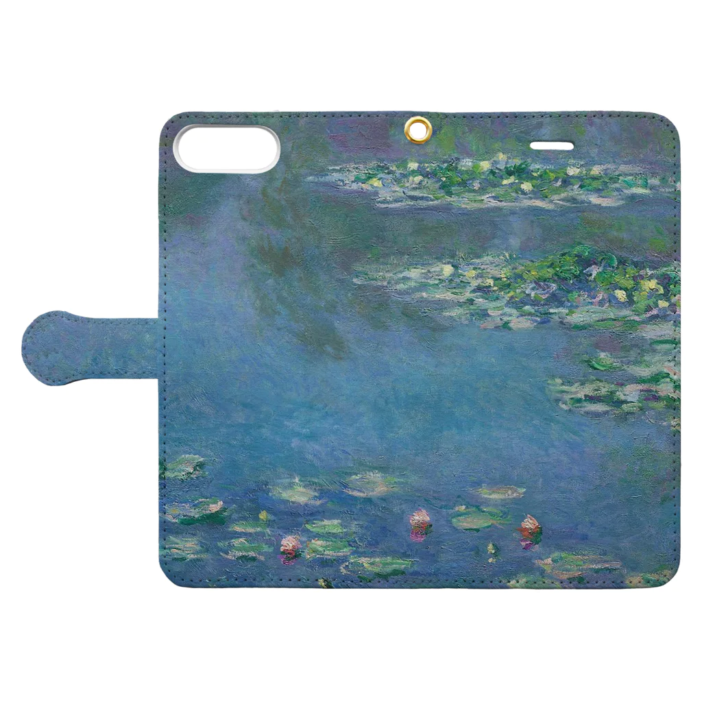 artgalleryのWater Lilies Book-Style Smartphone Case:Opened (outside)