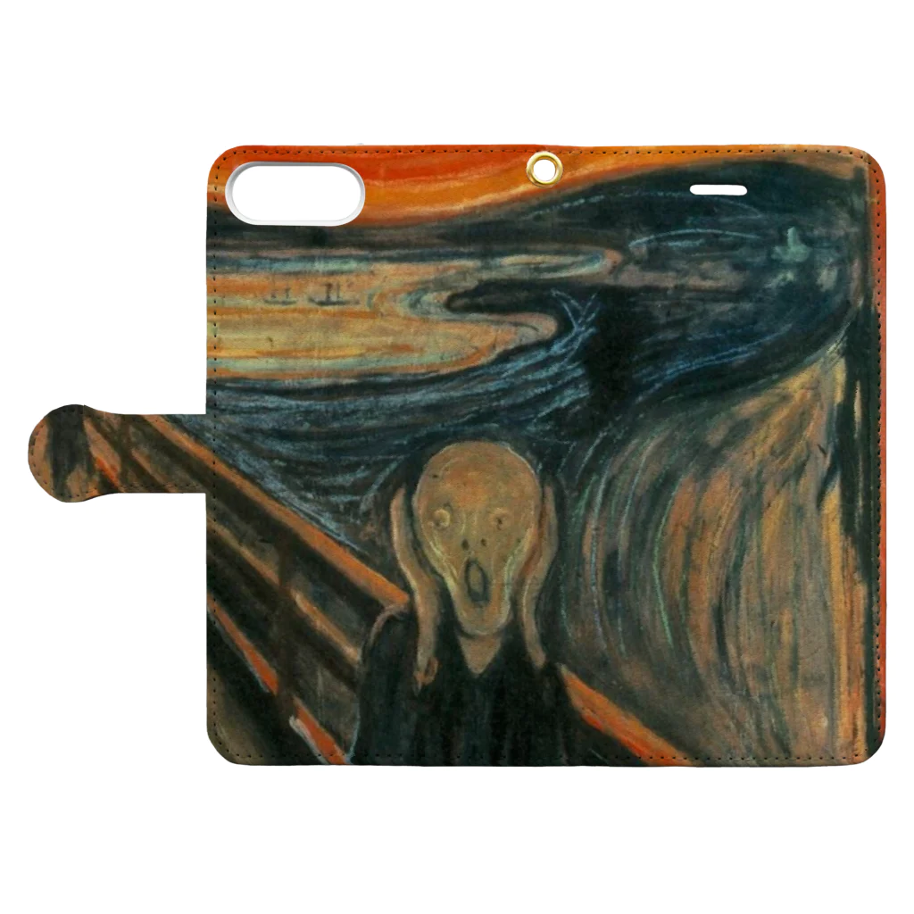 artgalleryのThe Scream Book-Style Smartphone Case:Opened (outside)