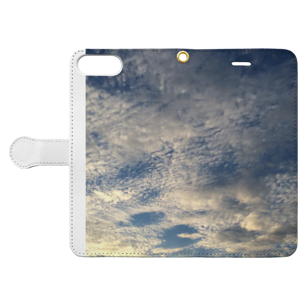 かぼちゃ🎃の空 Book-Style Smartphone Case:Opened (outside)