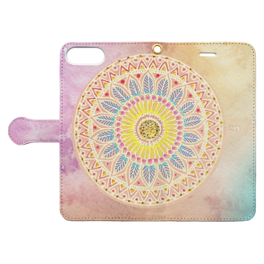 Sacred GardenのGrossaria Mandala Book-Style Smartphone Case:Opened (outside)