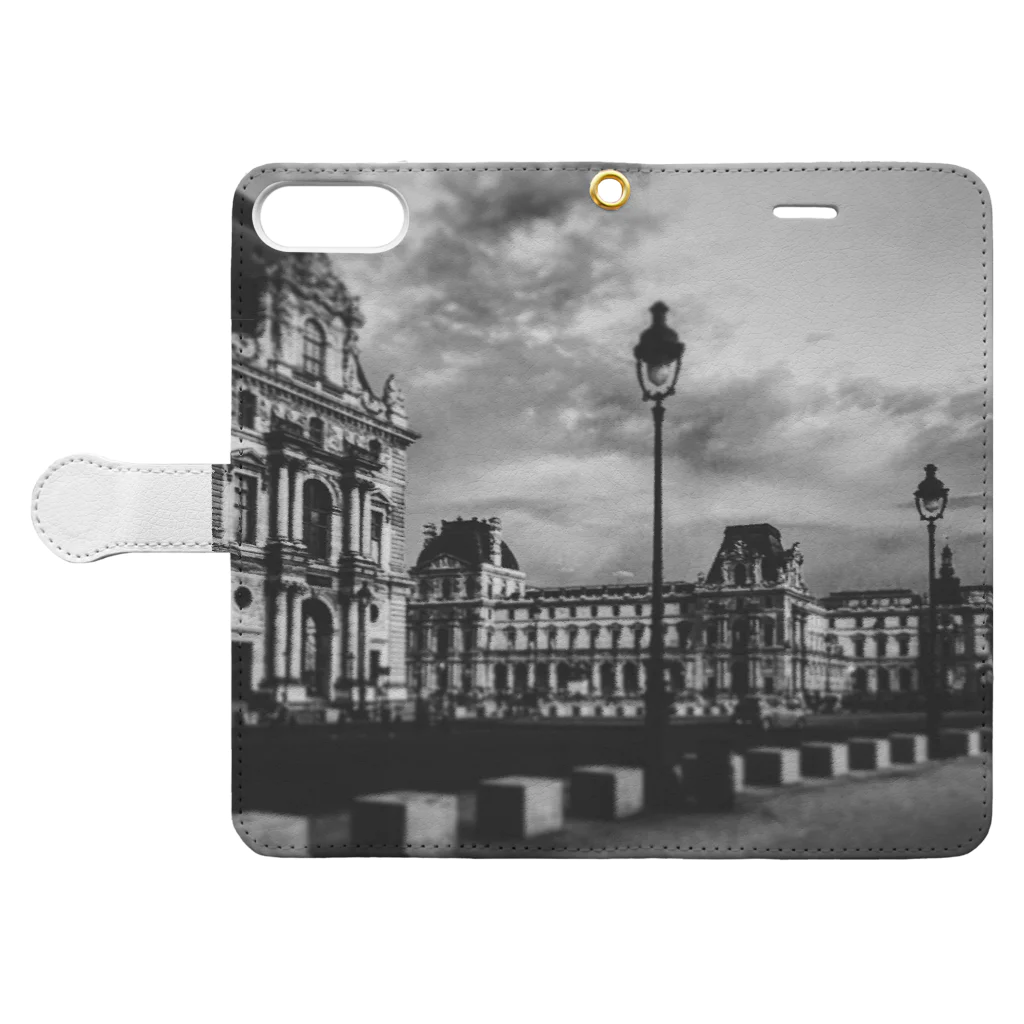 Nikki Parisのâge -Old Paris- Book-Style Smartphone Case:Opened (outside)