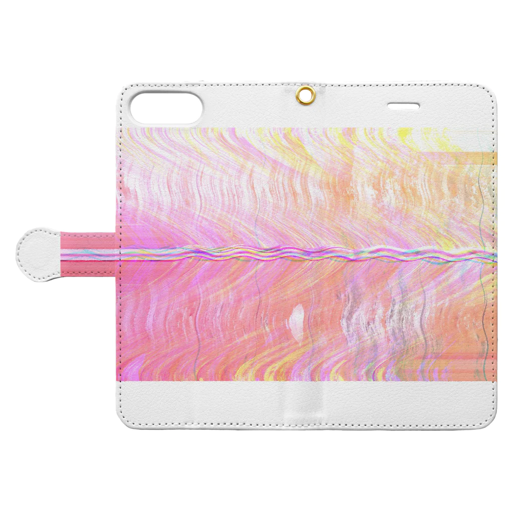 DIFFERENT/DAMAGEのPRISM/WAVES Book-Style Smartphone Case:Opened (outside)